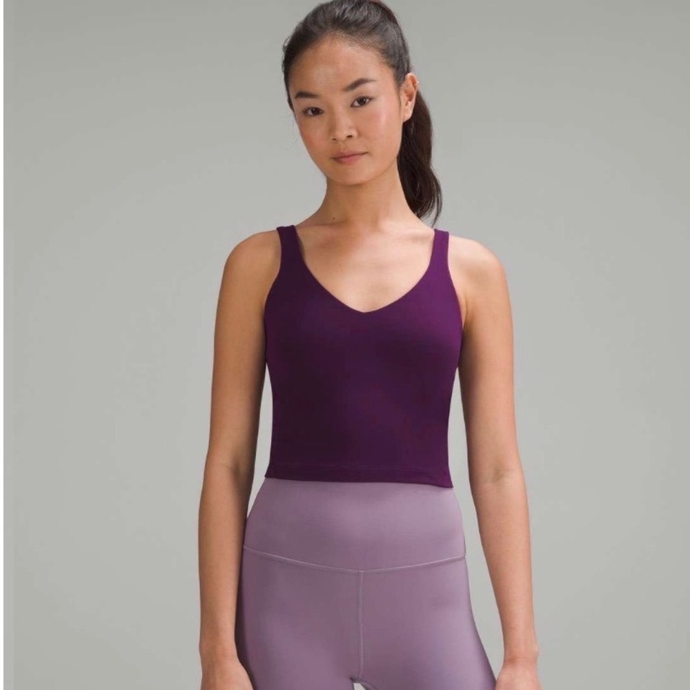 Lululemon Align Tank Top Dramatic Magenta Women's Size 6 Nulu Yoga Workout Top